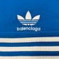 2022 Balenciaga x Adidas ‘3 Stripes’ Blue Pullover Hoodie