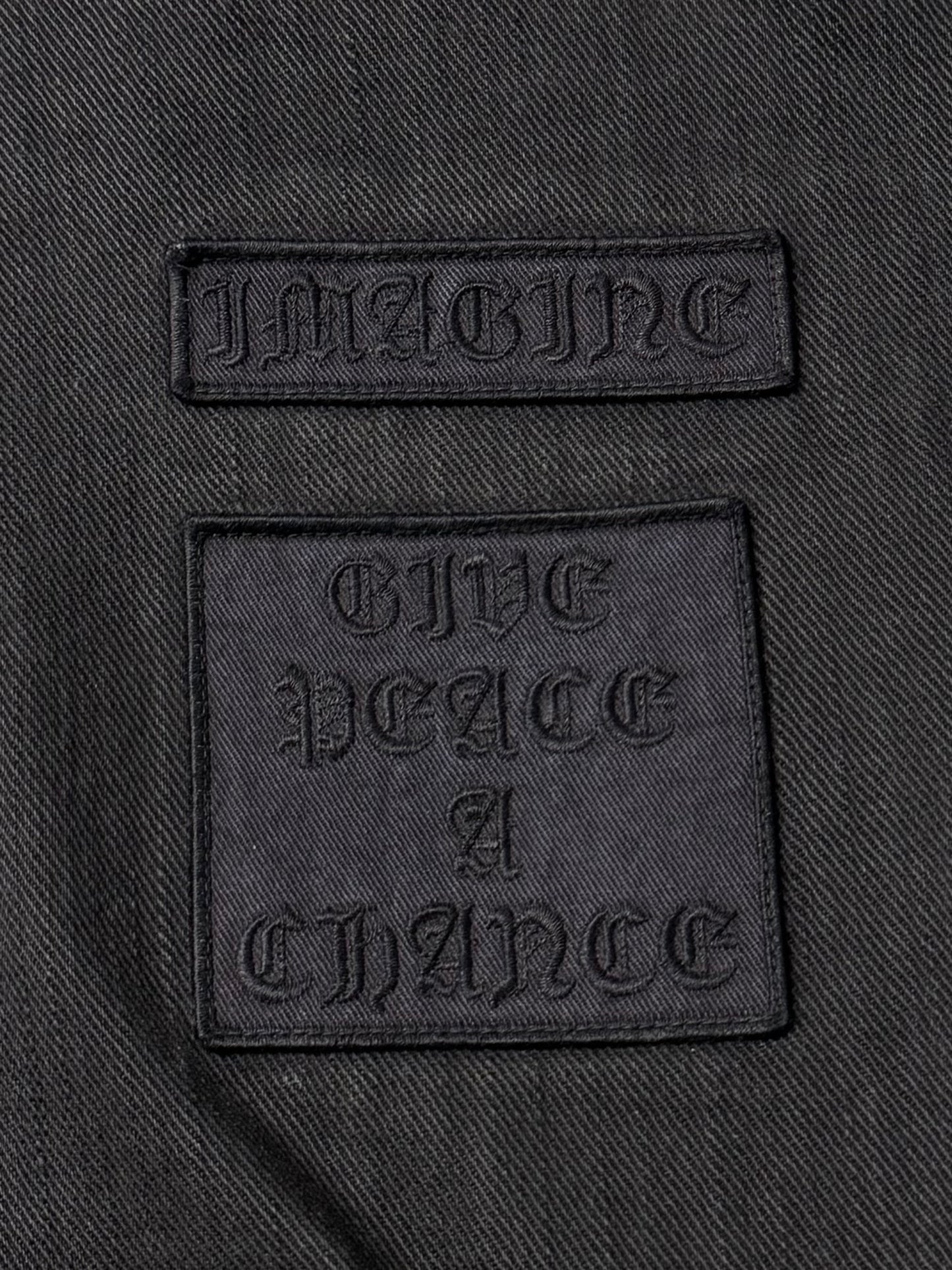 AW2004 Number (N)ine ‘Give Peace A Chance’ Patchwork Denim
