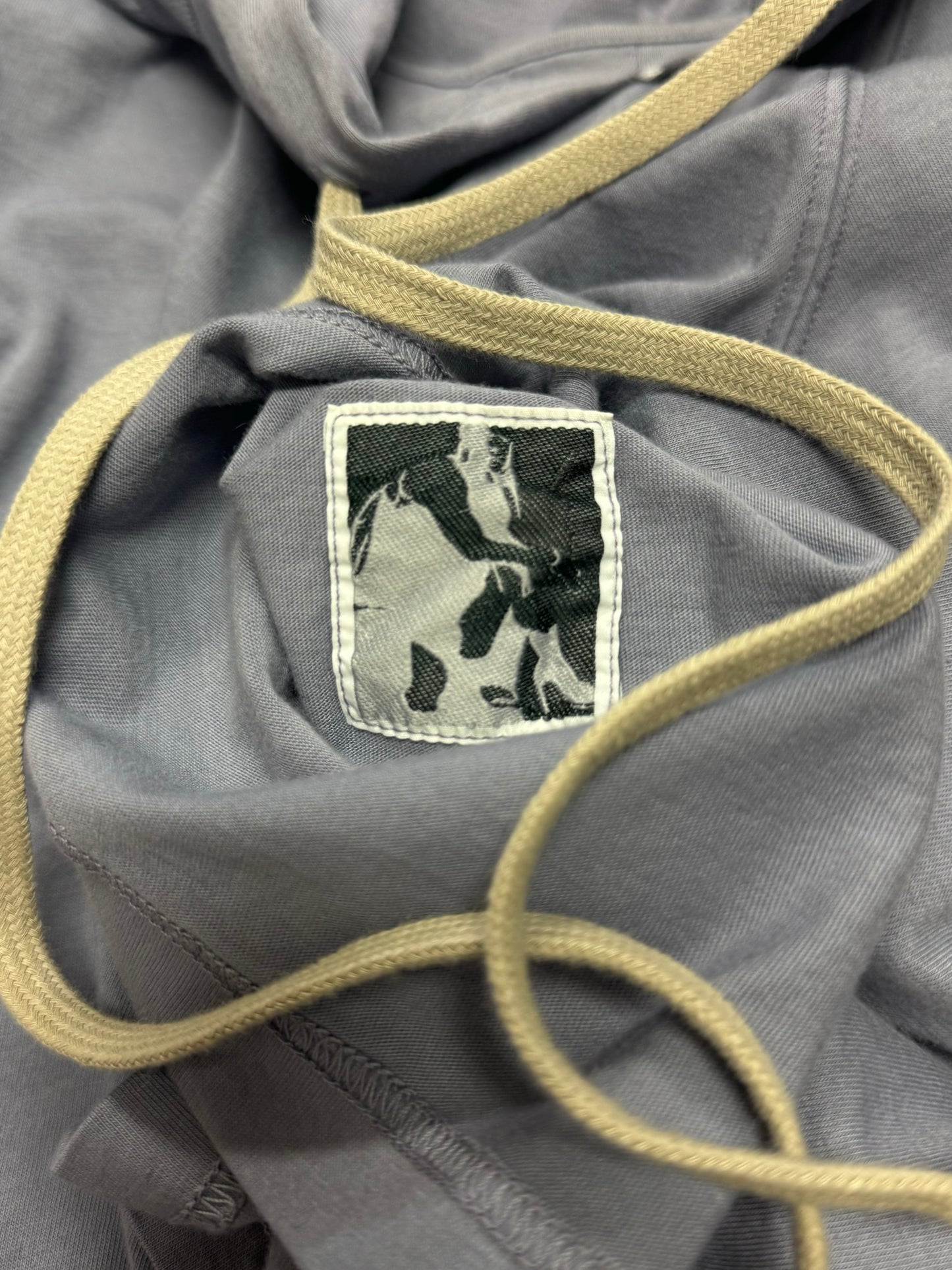 Rick Owens Bruise Purple ‘Hustler’ Double Layered Hoodie