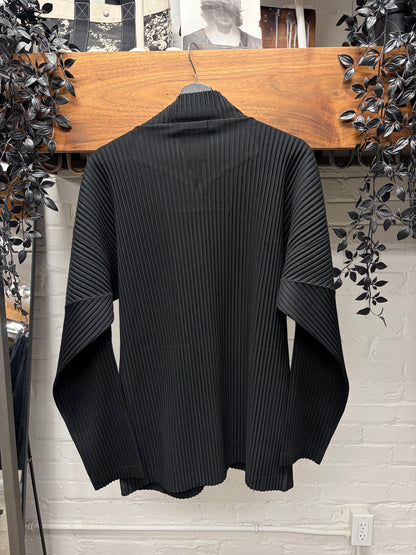 Issey Miyake Homme Plisse Pleated Black Track Jacket