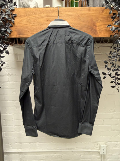 Givenchy by Ricardo Tisci 'Star Collar' Embroidered Black/White Button Up Shirt
