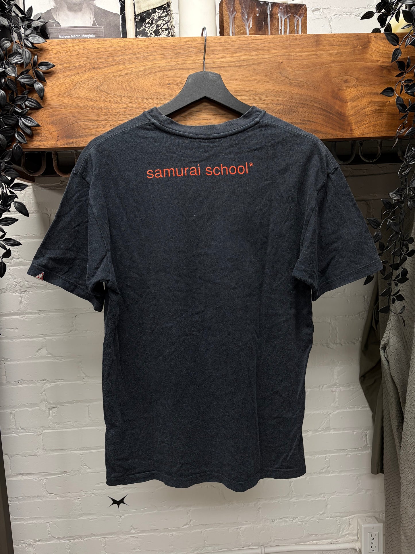 2000s Undercover ‘Samurai School’ Faded Black T-Shirt