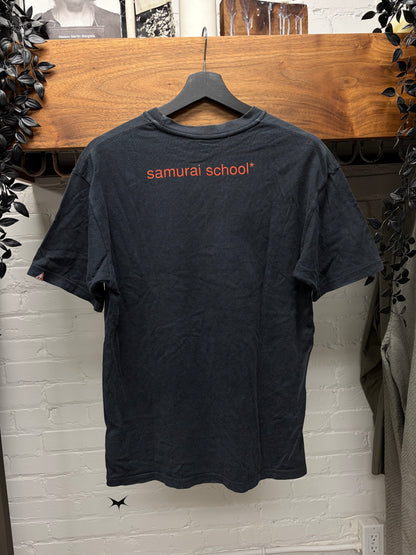 2000s Undercover ‘Samurai School’ Faded Black T-Shirt