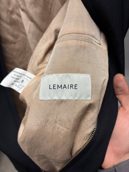 Lemaire Black Military Inspired Blouson with Quilted Liner