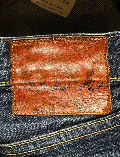 Evisu N02 Hand Painted Gull Logo Raw Selvedge Denim