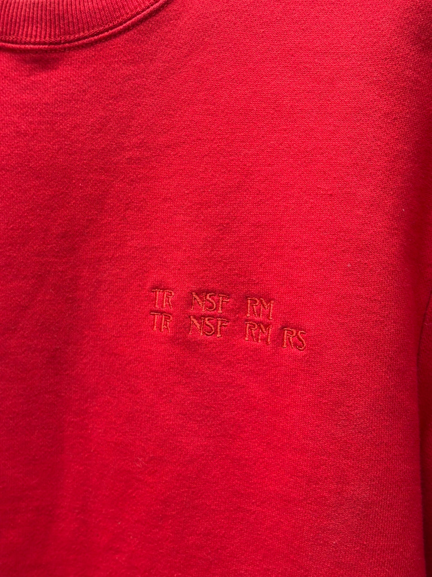 SS2019 Raf Simons ‘Isolated Heroes’ Red Graphic Sweatshirt