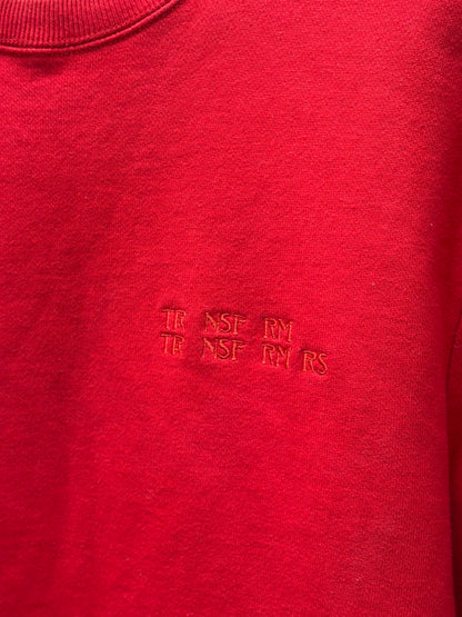 SS2019 Raf Simons ‘Isolated Heroes’ Red Graphic Sweatshirt