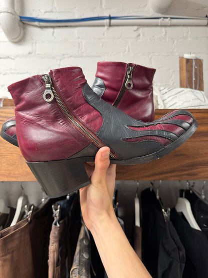 AW2007 Maison Martin Margiela ‘Flame’ Cuban Heel Leather Boots