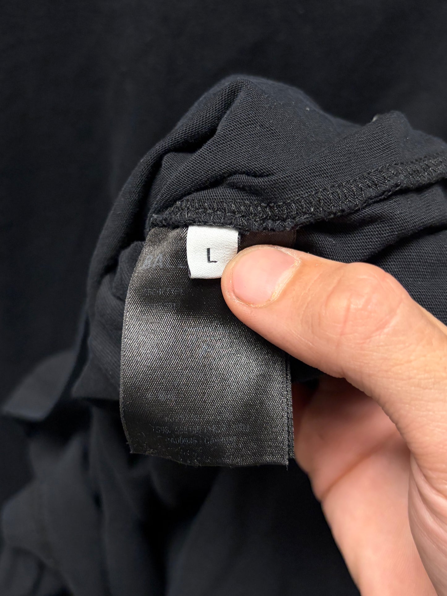 2018 Balenciaga ‘Simple Logo’ Black Minimalist T-Shirt