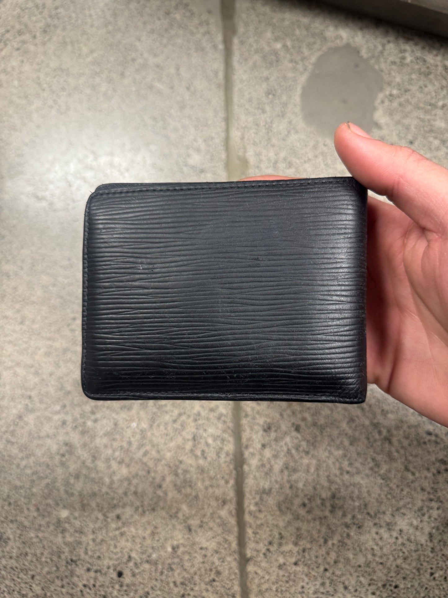Louis Vuitton ‘Epi’ Black Leather Bifold Wallet