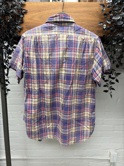 SS2006 Junya Watanabe x Post Overalls Gingham Plaid Short Sleeve Button Up Shirt