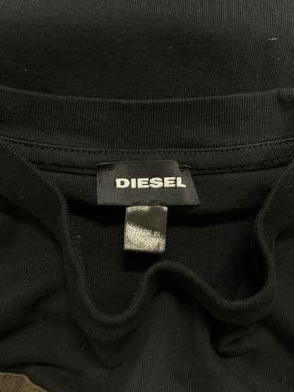 Diesel Camo Logo Black Graphic T-Shirt