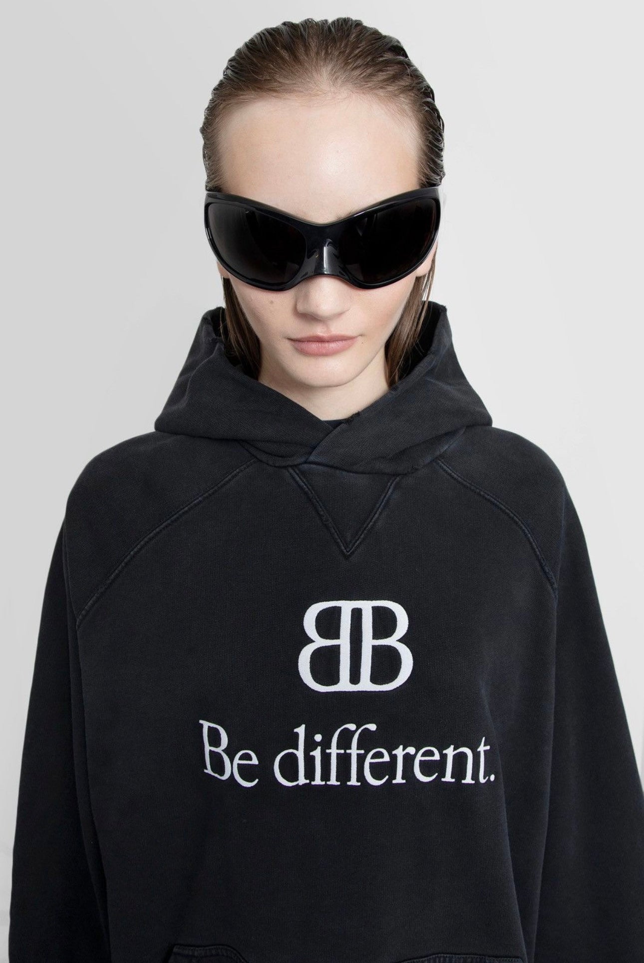 Balenciaga ‘Skin Cat XXL’ Black Mask Sunglasses