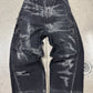 AW2019 Julius 10oz Bleach Distressed Wide Leg Denim
