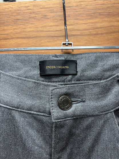 SS2014 Undercover ‘God Dog’ Embroidered Text Grey Skinny Jeans