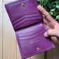 Yves Saint Laurent Purple Monogram Wallet