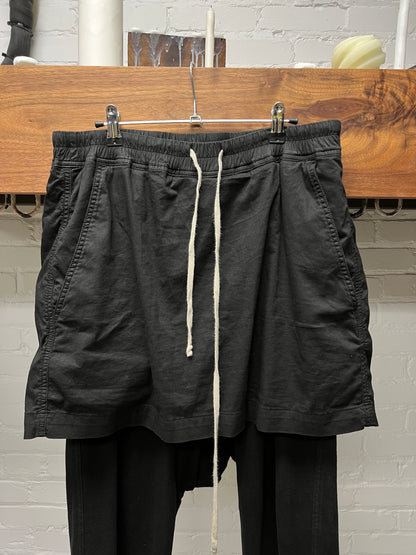 SS2016 Rick Owens Skirted Black ‘Berlin’ Drawstring Sweatpants