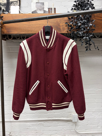 AW2019 Saint Laurent ‘Teddy’ Leather/Wool Bomber Jacket