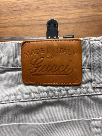 2000s Gucci Washed Grey Skinny Jeans