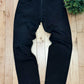 1990s Versace Jeans Black Wide Leg Denim