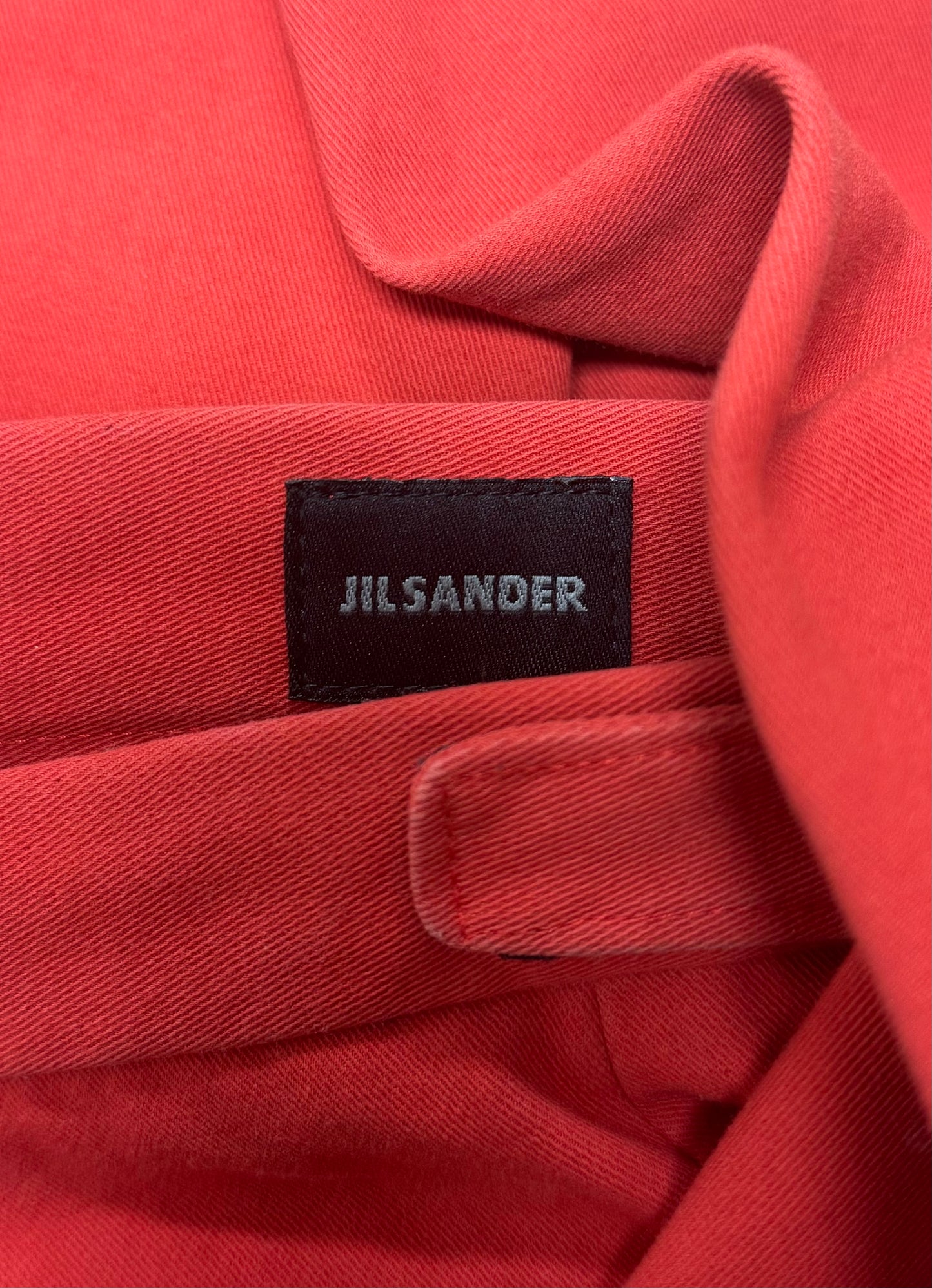 Jil Sander Wide Leg Belt Cinch Trousers