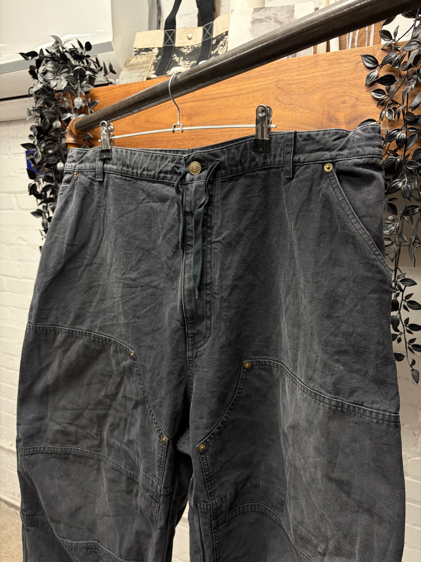 AW2024 Balenciaga Distressed ‘Lumber’ Double Knee Drawstring Denim
