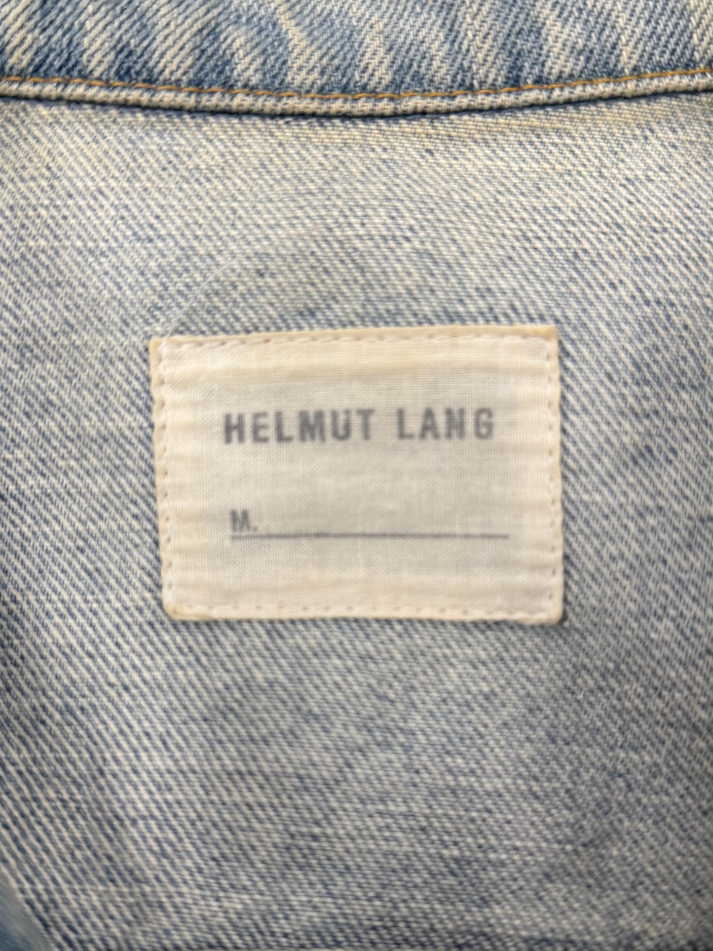 Vintage Helmut Lang ‘Fringe’ Light Wash Denim Trucker Jacket