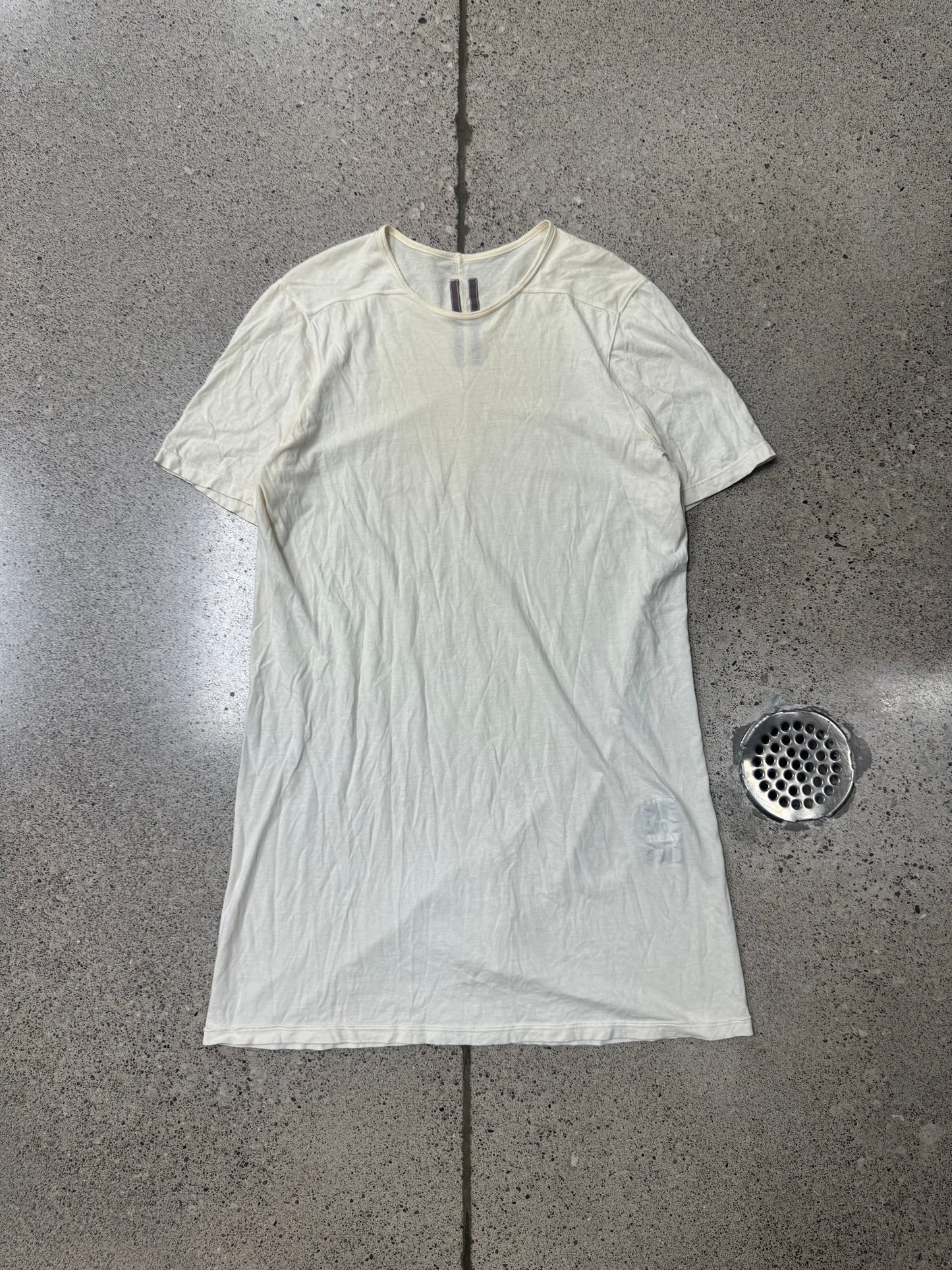SS2016 Rick Owens ‘Milk’ White Level T-Shirt
