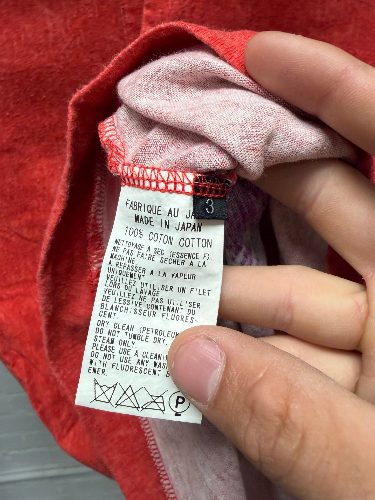 Yohji Yamamoto ‘Yokai’ Monster Red Graphic Polo