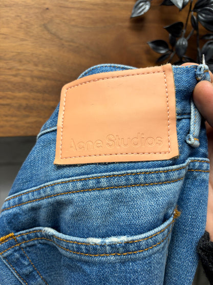 Acne Studios ‘2021M’ Flared Leg Washed Blue Denim