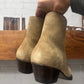 Saint Laurent Brow n Suede ‘Lukas’ Cuban Heel Pointed Toe Boots