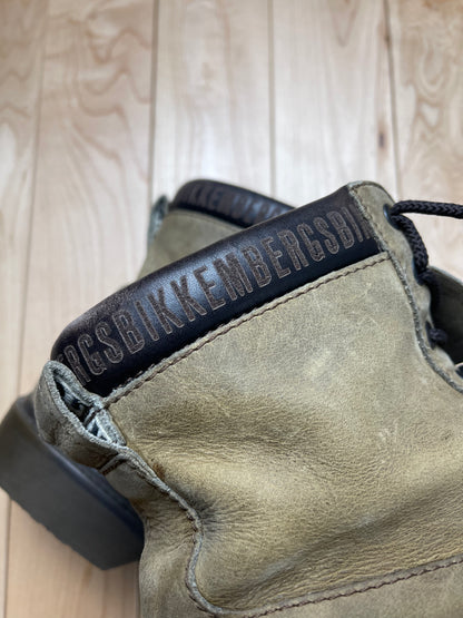 Dirk Bikkembergs Suede Leather Trim High Cut Work Boots