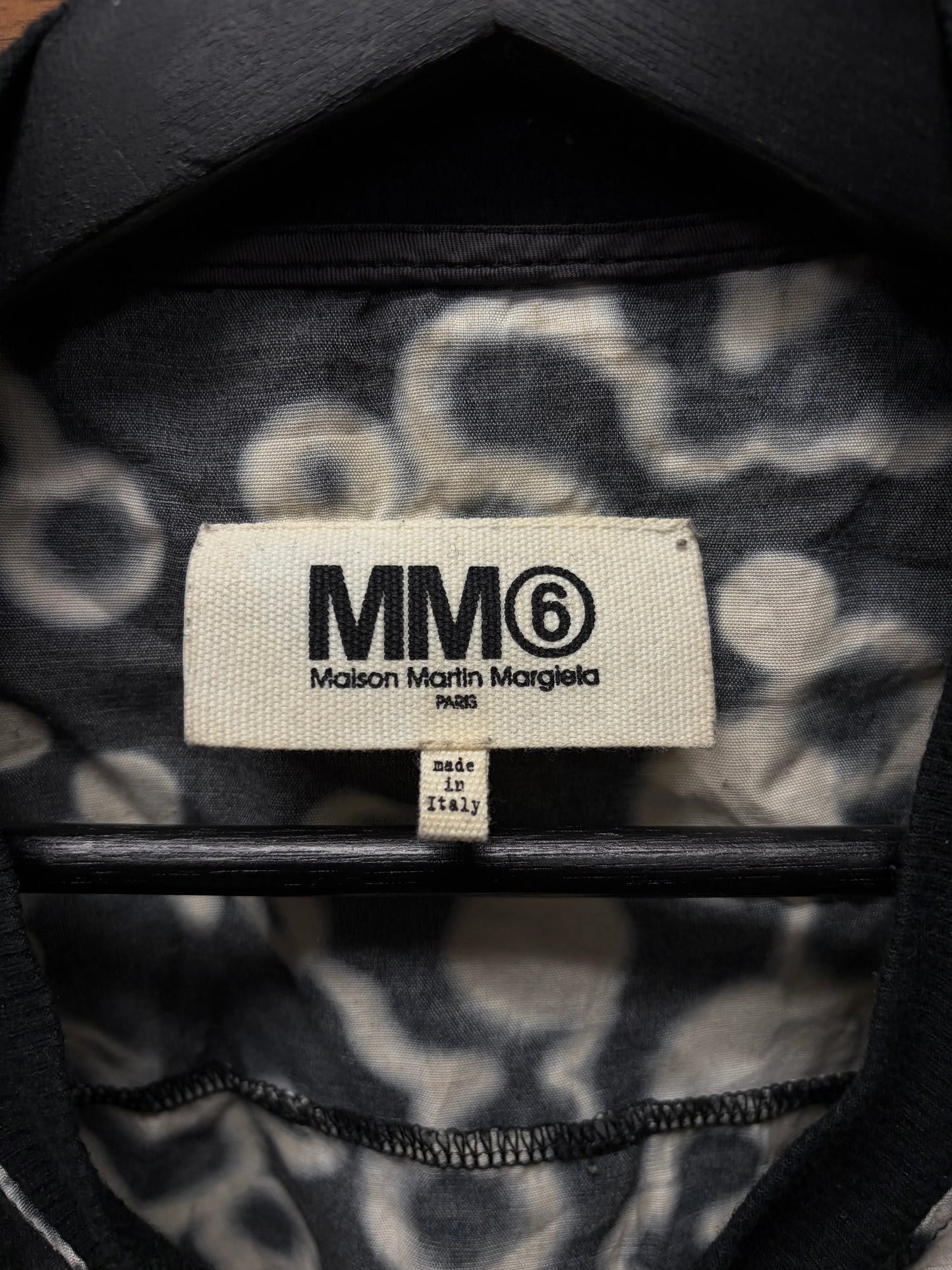 SS2014 Maison Margiela Sleeveless Black Full Print Top