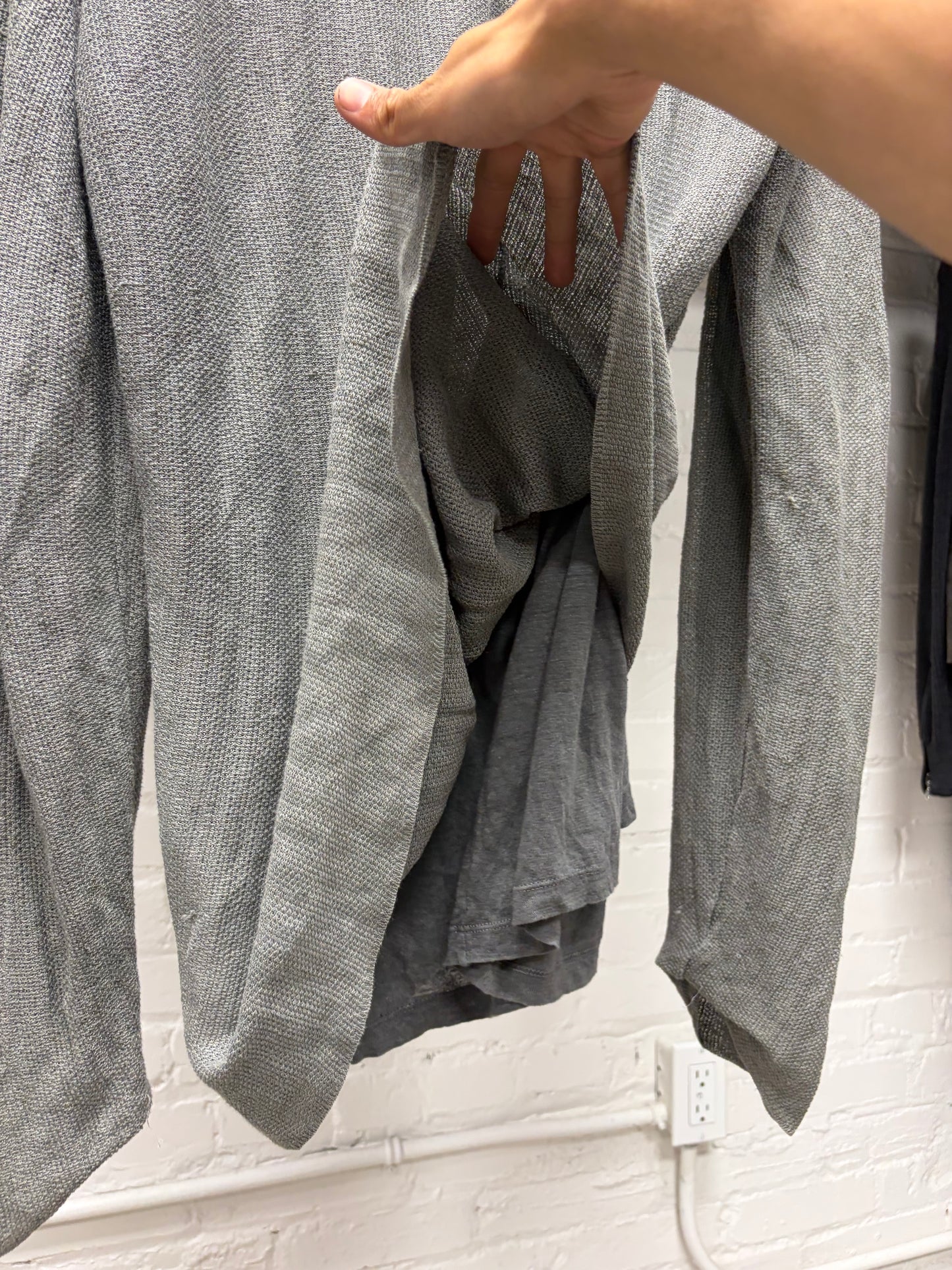 Transit Double Layered Grey Knit Sweater