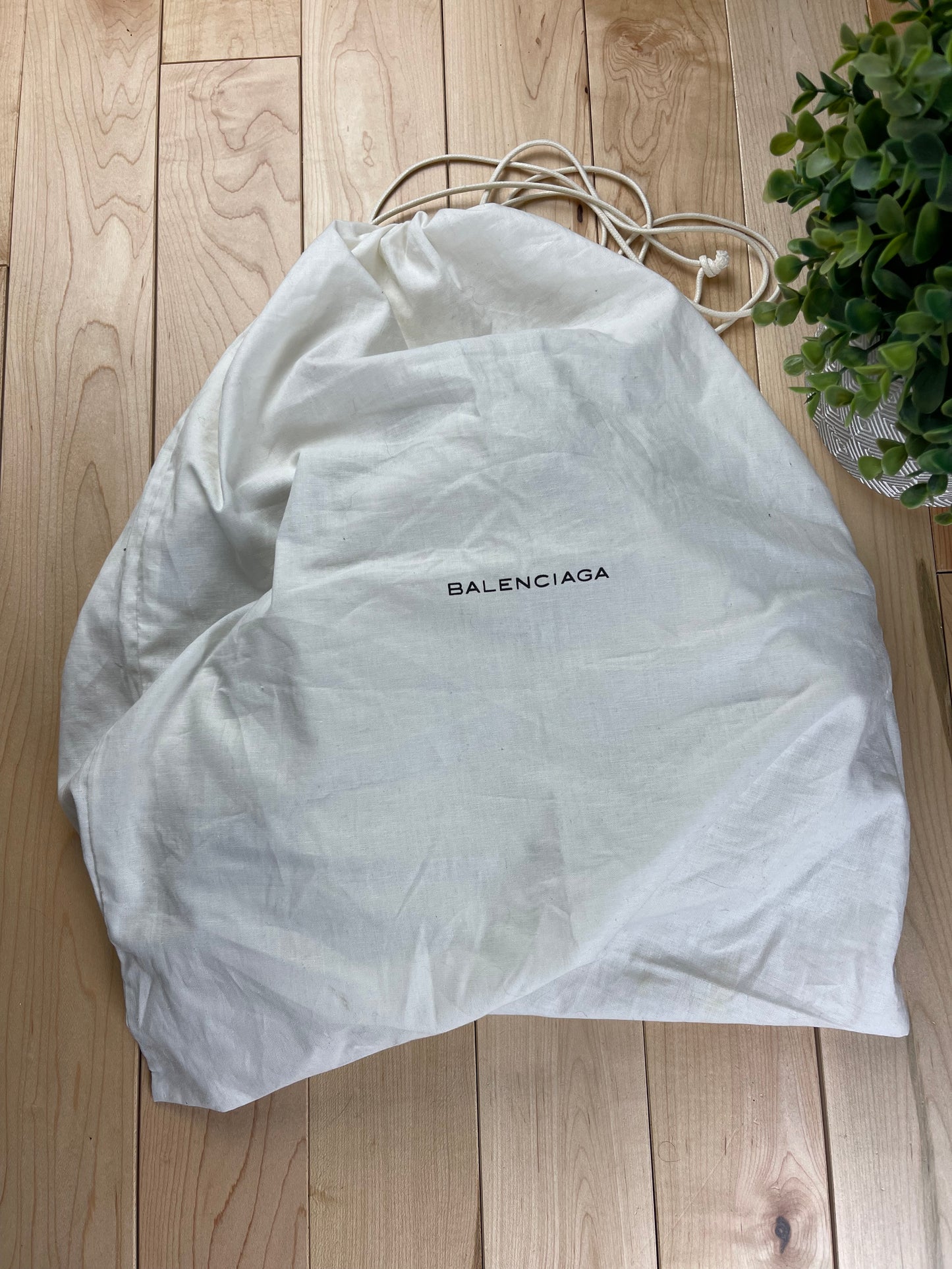 Balenciaga Crossbody Long Strap White Leather Bag