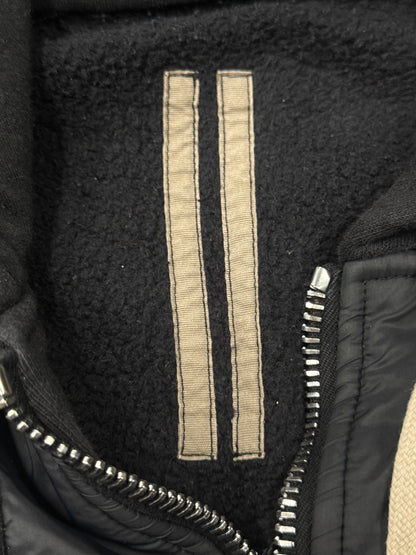 Rick Owens DRKSHDW ‘Jason’ Nylon Panelled Zip Up Hoodie