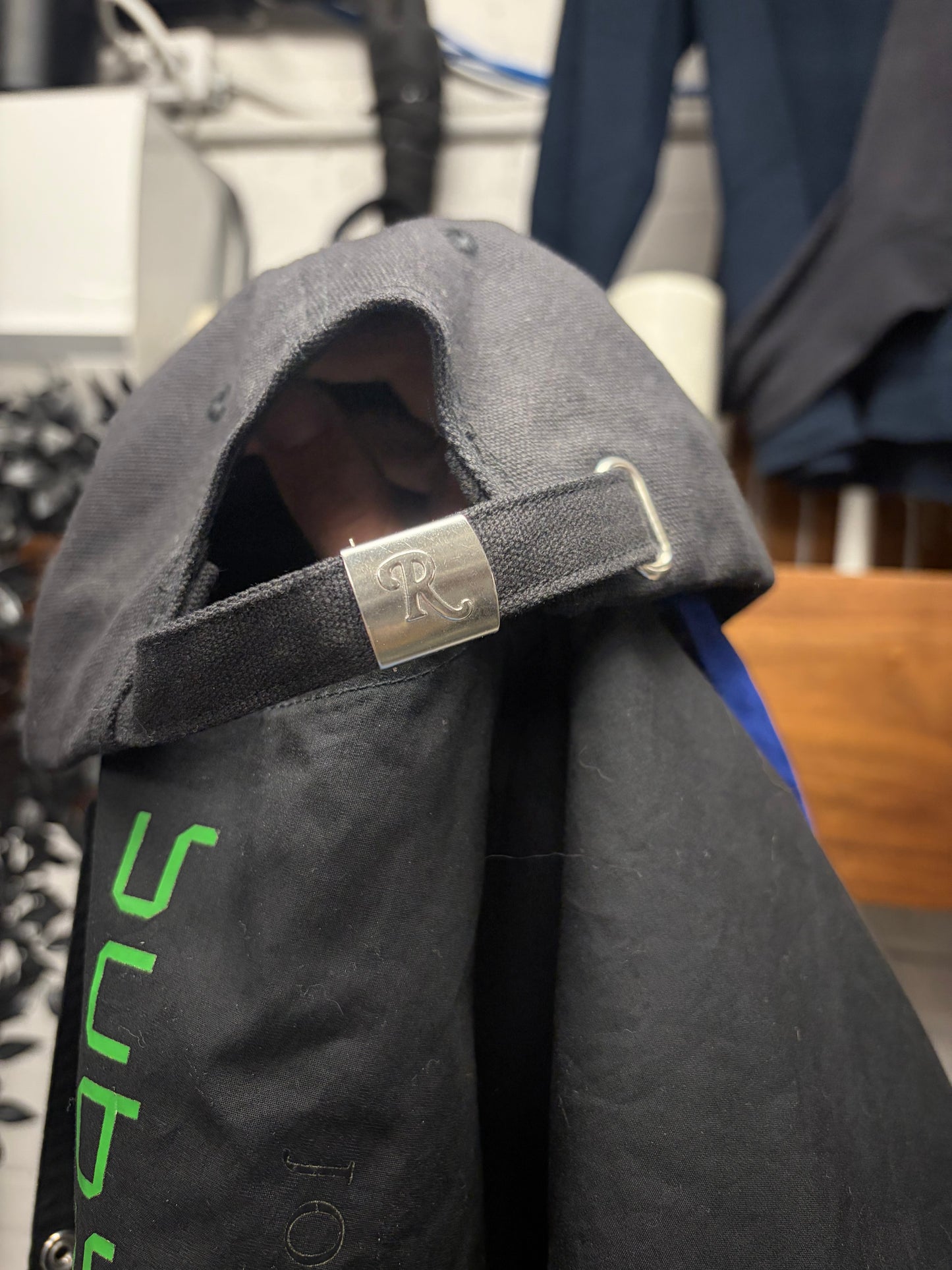 SS2018 Raf Simons ‘Joy Division’ Unknown Pleasures Black Strapback Hat