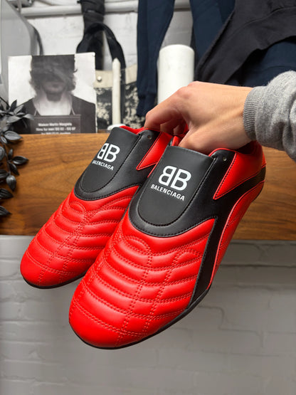 Balenciaga ‘Zen’ Black/Red Leather Low Top Sneakers