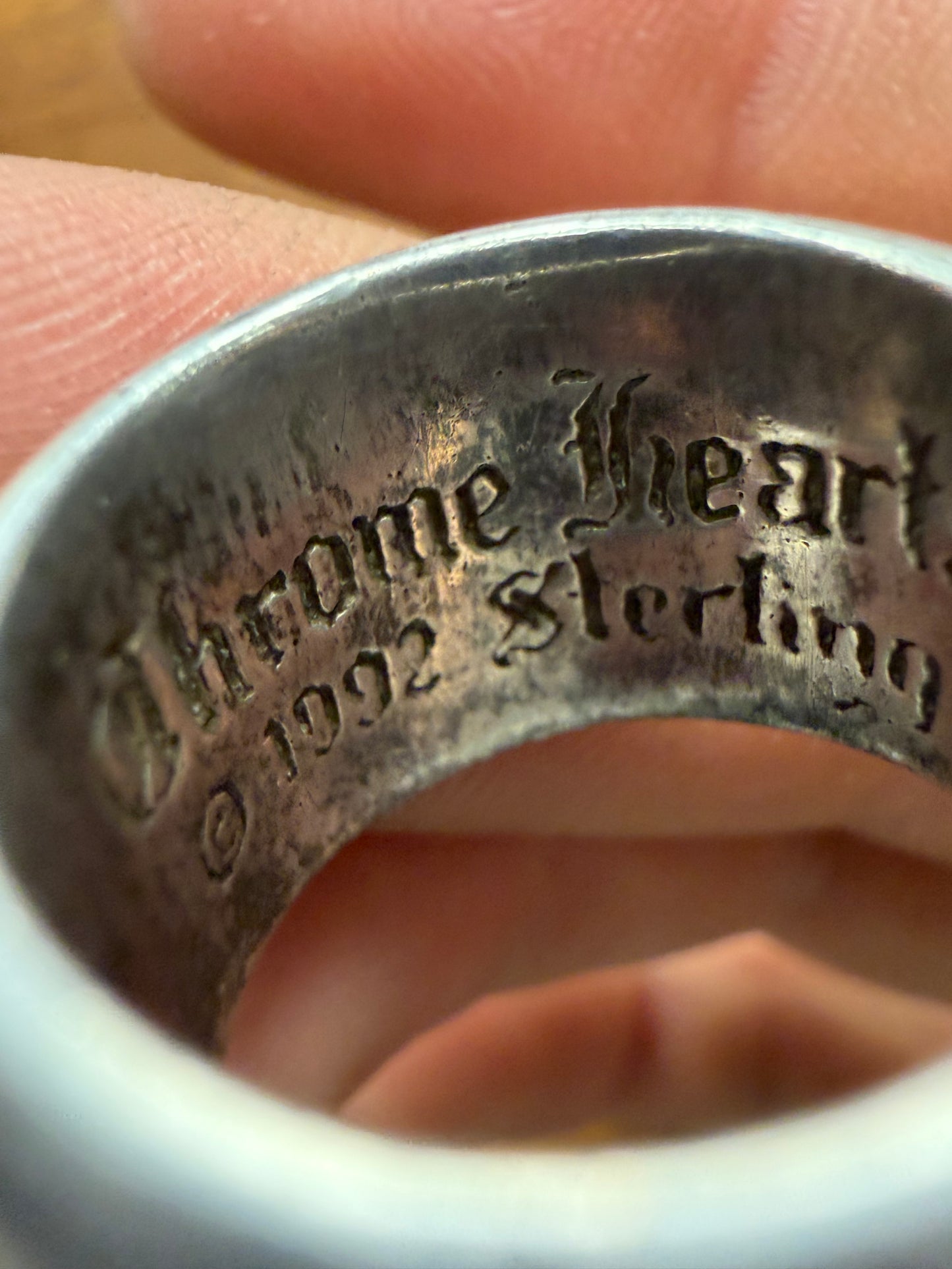 Vintage Chrome Hearts ‘CH Logo’ 925 Silver Ring