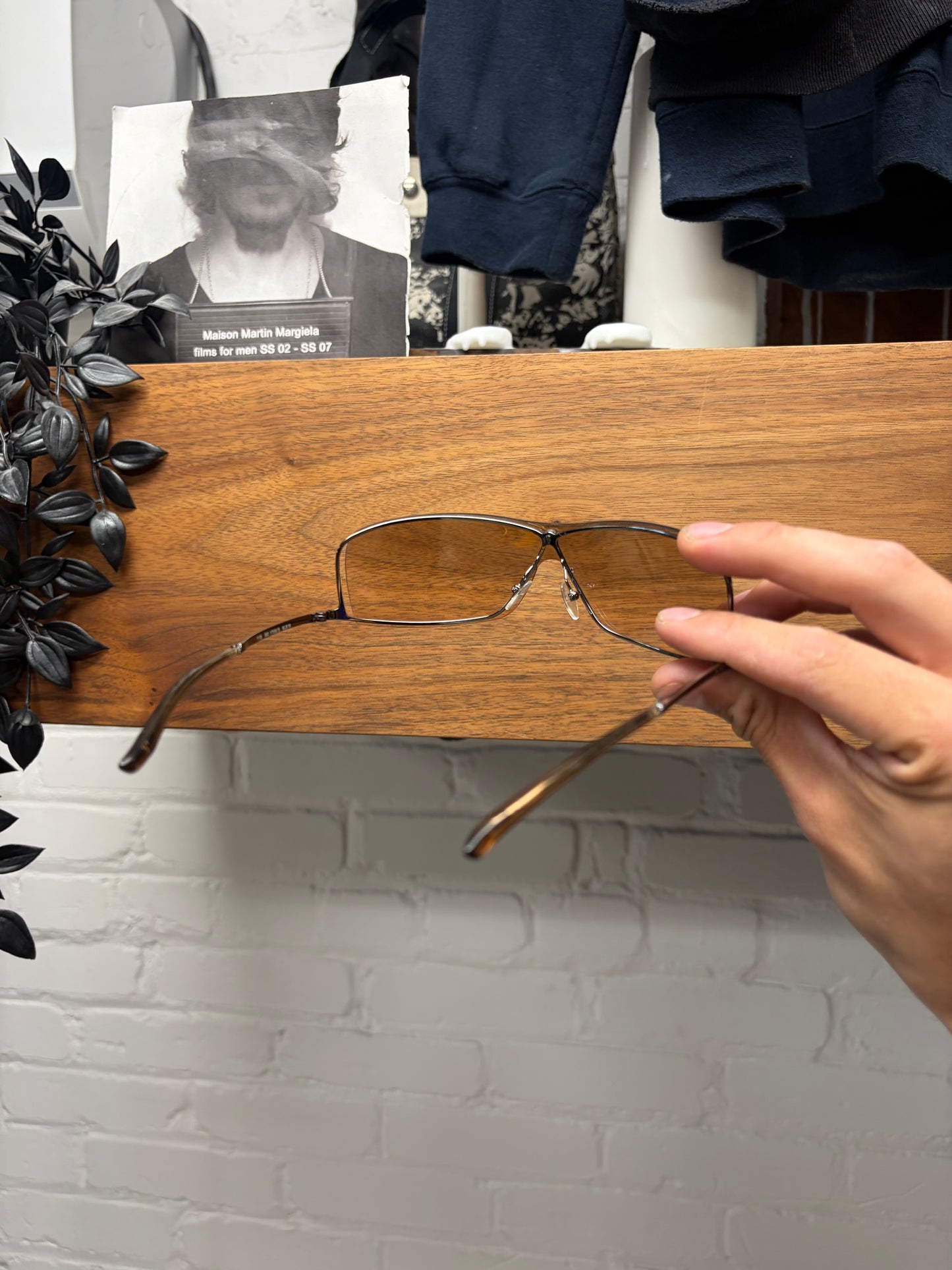 Gucci by Tom Ford ‘1709’ Rimless Brown Tinted Sunglasses