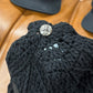 Chrome Hearts Cashmere Leather Cross Patch Knit Beanie