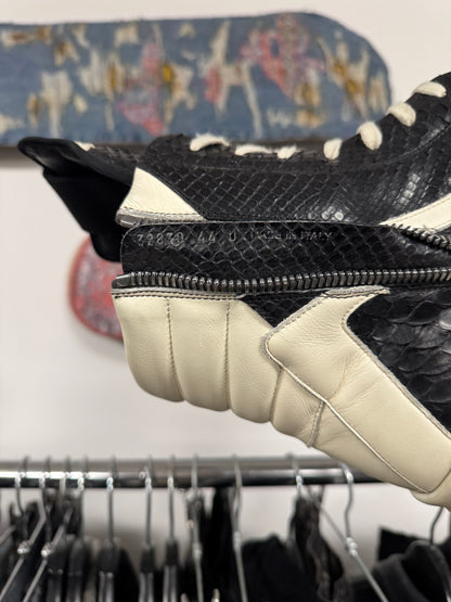 SS2022 Rick Owens ‘Fogachine’ Genuine Python Hide Geobaskets