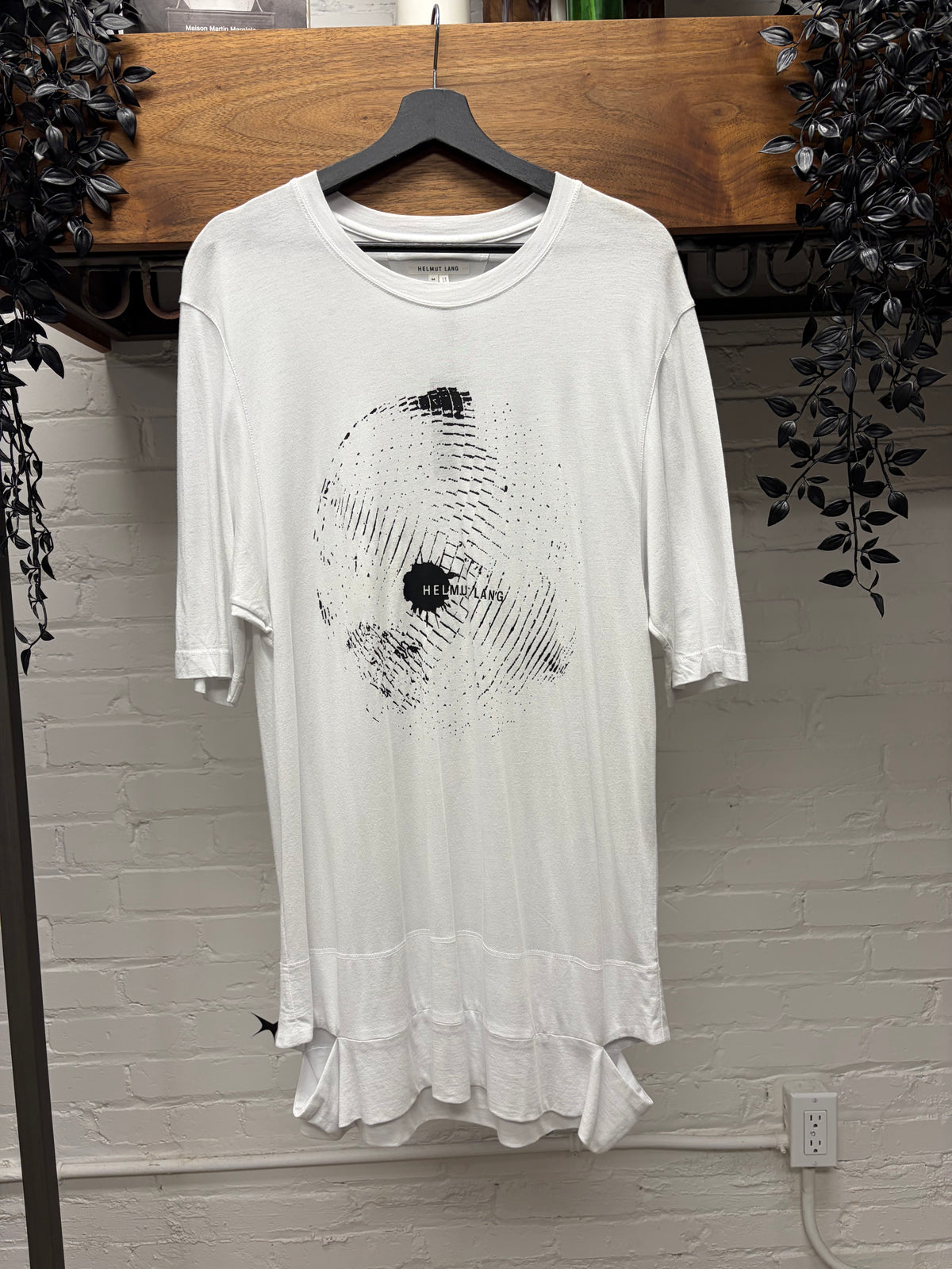 Helmut Lang ‘MR87 Heritage Logo’ White Graphic T-Shirt