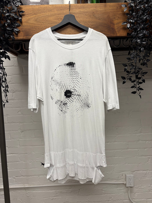 Helmut Lang ‘MR87 Heritage Logo’ White Graphic T-Shirt