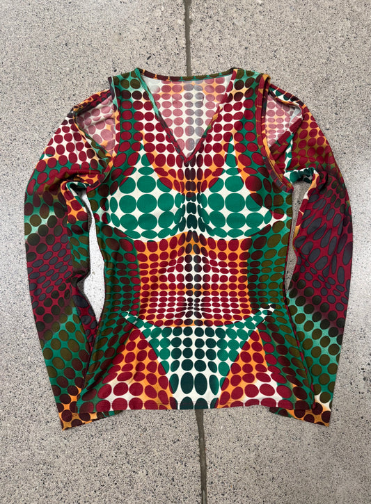 Autumn Winter 1995 Jean Paul Gaultier ‘Cyberdot’ Two Piece Mesh Set