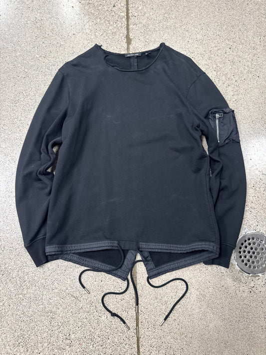Helmut Lang Military Inspired ‘MA-1’ Pocket Black Sweatshirt