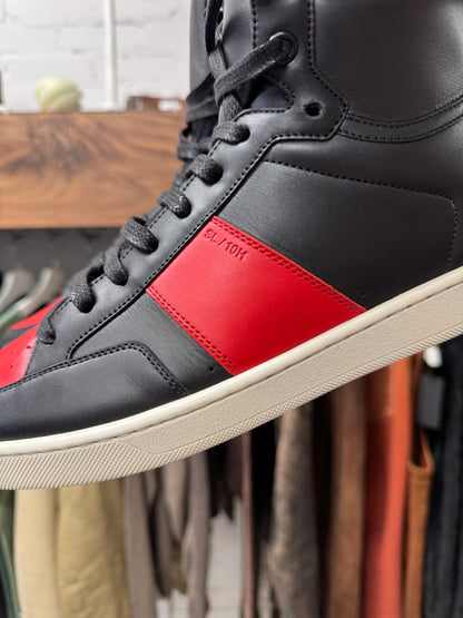 Saint Laurent ‘SL/01’ Court High Leather Trainers