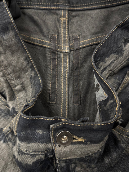 SS2009 Rick Owens ‘Hogwash’ Black Detroit Cut Denim