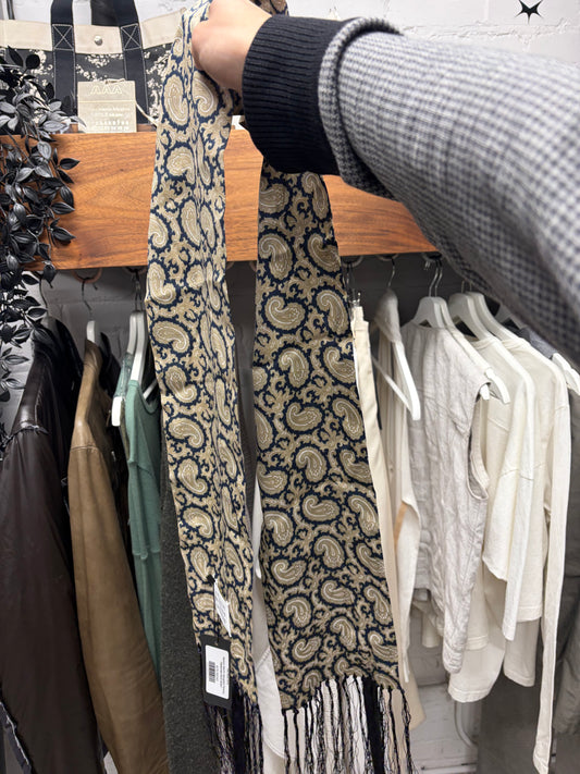 Maison Martin Margiela Paisley Patterned Wool Scarf