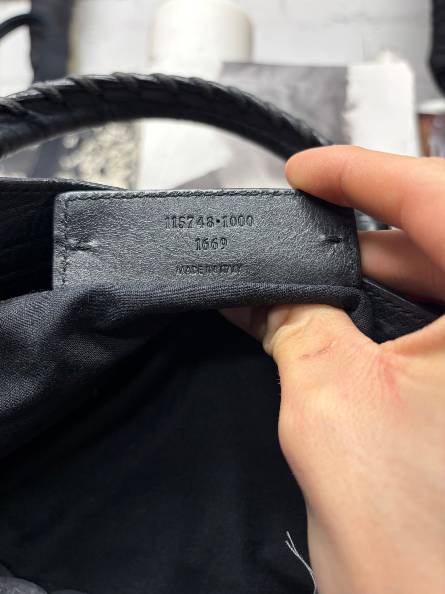 Balenciaga Black/Silver Hardware ‘City’ Bag with Crossbody Strap